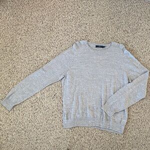 J. Crew Men's Light Gray Crewneck Sweater Dadcore